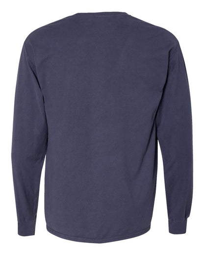ComfortWash by Hanes Garment-Dyed Long Sleeve T-Shirt With a Pocket GDH250 #color_Anchor Slate