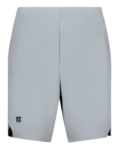 Russell Athletic Unisex Legend Woven Shorts R20SWM #color_Grid Iron Silver