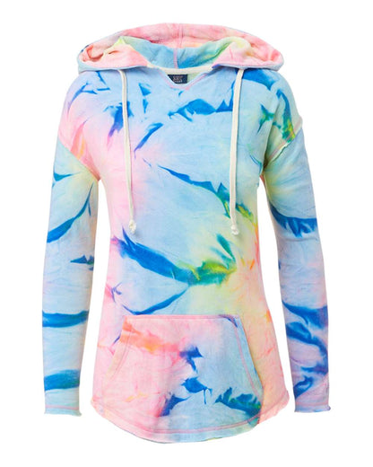 MV Sport Women's Angel Terry Nora Pullover W17122 #color_Neon Tie Dye