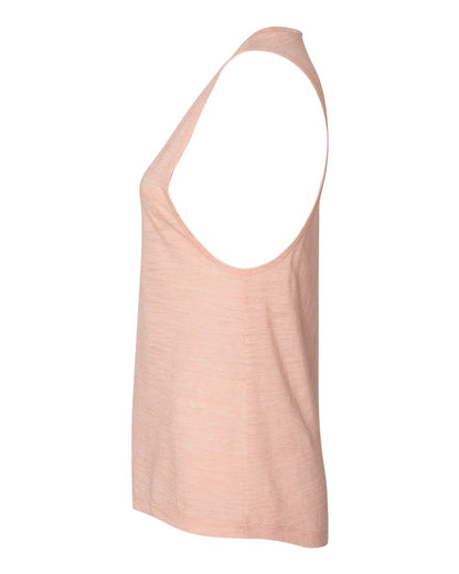 BELLA + CANVAS Women's Flowy Scoop Muscle Tank 8803 #color_Peach Slub