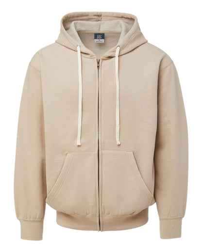 MV Sport Unisex Vintage Fleece Full-Zip Hooded Sweatshirt 22132 #color_Atmosphere