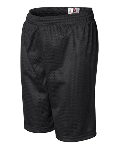 Badger Youth Pro Mesh 6" Shorts 2207 #color_Black