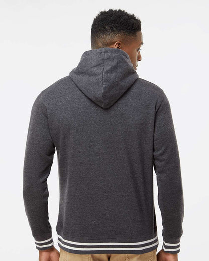 J. America Men's Relay Hooded Sweatshirt 8649 #colormdl_Black