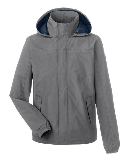 Nautica Men's Voyage Hooded Rain Jacket N17182 #color_Graphite