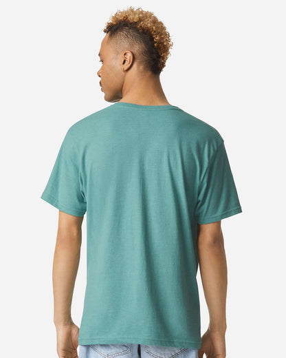 American Apparel Unisex CVC V-Neck Tee 2006CVC #colormdl_Heather Arctic
