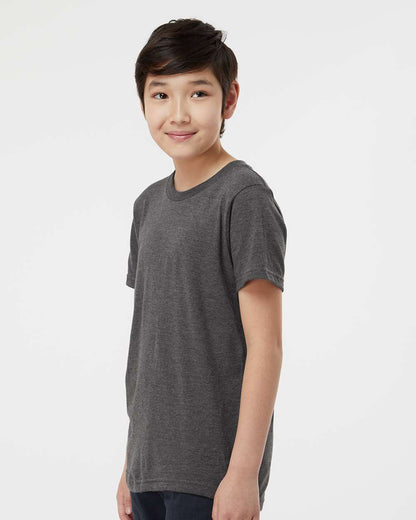 Tultex Youth Fine Jersey T-Shirt 235 #colormdl_Heather Charcoal