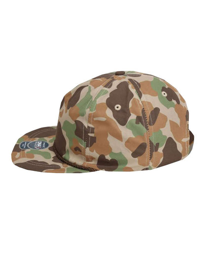 Imperial The Aloha Rope Cap DNA010 #color_Frog Skin Camo/ Brown
