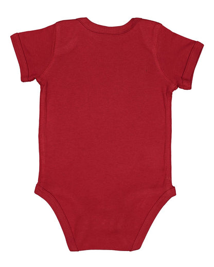 Rabbit Skins Infant Baby Rib Bodysuit 4400 #color_Garnet