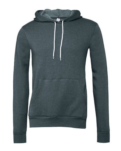 BELLA + CANVAS Unisex Sponge Fleece Hoodie Sweatshirt 3719 #color_Heather Slate