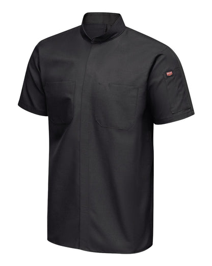 Red Kap Men's Mimix™ Pro+ Short Sleeve Work Shirt With OilBlok SX46 #color_Black