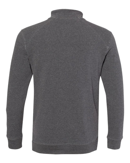 Badger FitFlex French Terry Quarter-Zip Sweatshirt 1060 #color_Charcoal