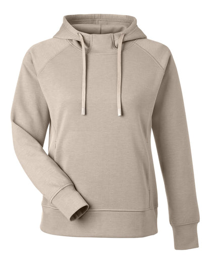 J. America Women's Apex Fleece Hooded Sweatshirt 8753 #color_Mojave