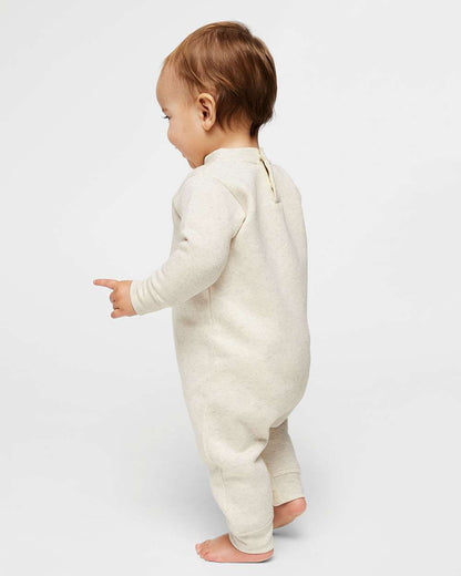 Rabbit Skins Infant Fleece One-Piece 4447 #colormdl_Natural Heather