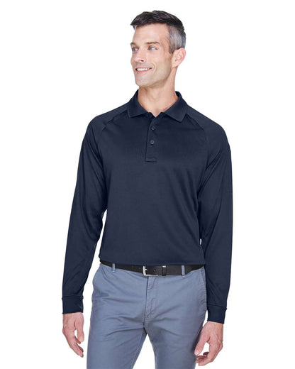 Harriton Men's Advantage Long Sleeve Tactical Polo M211L #colormdl_Dark Navy