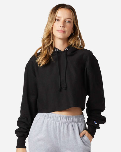 Champion Women's Reverse Weave® Hooded Sweatshirt RW01W #colormdl_Black