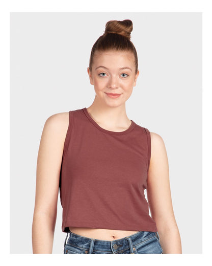 Next Level Women's Festival Crop Tank 5083 #colormdl_Smoked Paprika