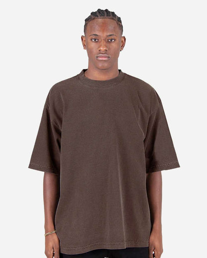 Shaka Wear Unisex Garment-Dyed Drop-Shoulder T-Shirt SHGDD #colormdl_Mocha