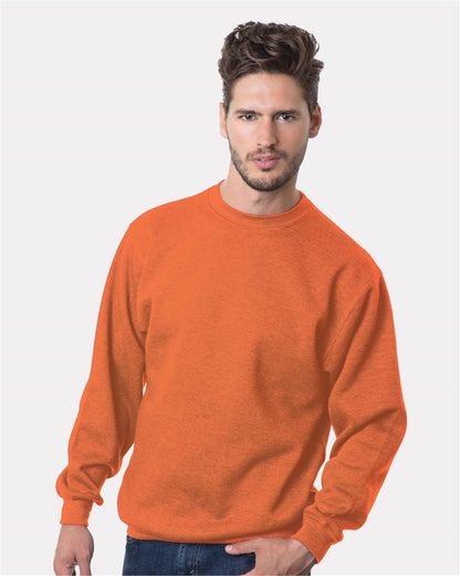 Bayside USA-Made Crewneck Sweatshirt 1102 #colormdl_Bright Orange