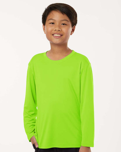 AllPro Youth Pro-Lock Performance Long Sleeve T-Shirt 48400Y #colormdl_Lime