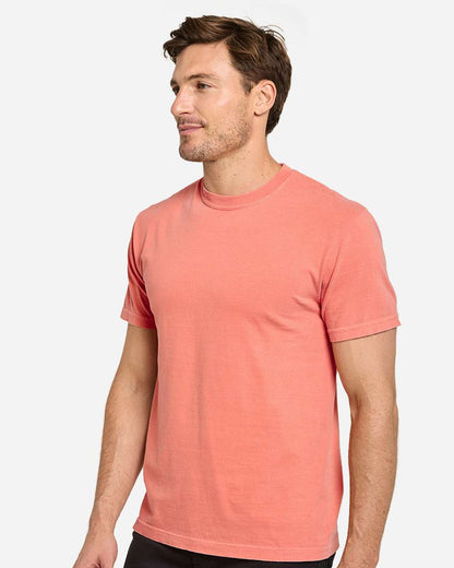 Threadfast Apparel Unisex Colors Garment-Dyed T-Shirt C1200 #colormdl_Salmon
