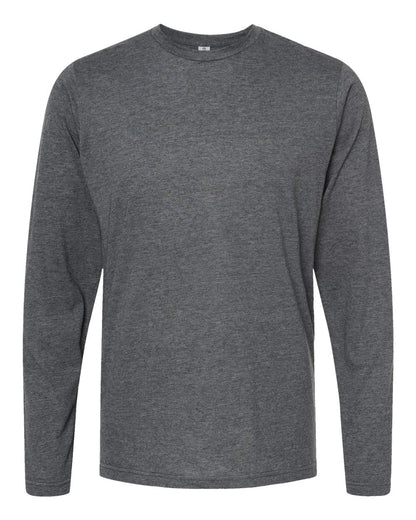 Tultex Poly-Rich Long Sleeve T-Shirt 242 #color_Heather Charcoal