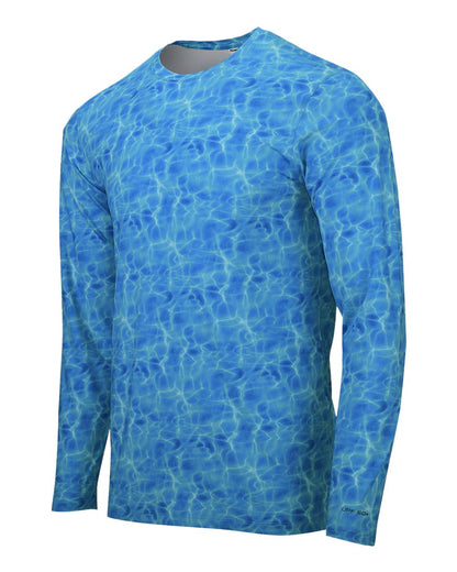 Paragon Men's Belize Sublimated Long Sleeve T-Shirt 230 #color_Blue Water
