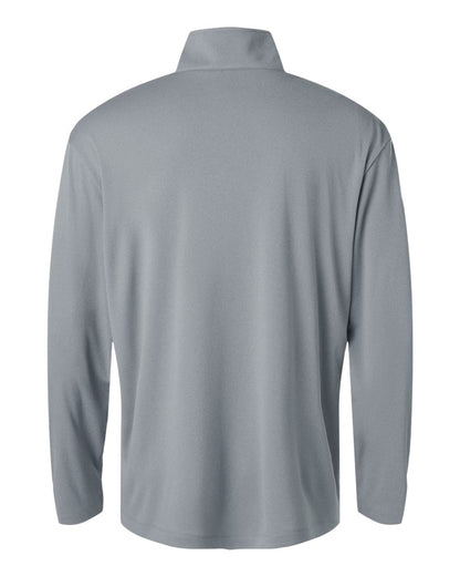 AllPro Men's Pro-Lock Performance Quarter-Zip Pullover 41870 #color_Heather Steel