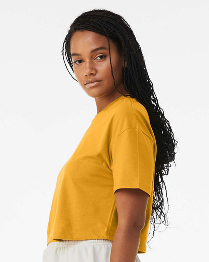 BELLA + CANVAS Women's Jersey Crop Tee 6482 #colormdl_Mustard