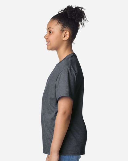 Gildan Youth Light Cotton T-Shirt 3000B #colormdl_Dark Heather