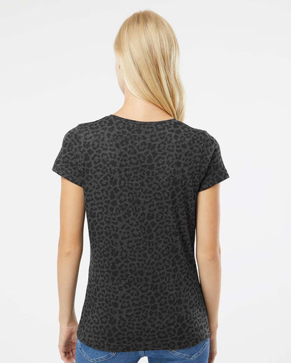 LAT Women's Fine Jersey Tee 3516 #colormdl_Black Leopard