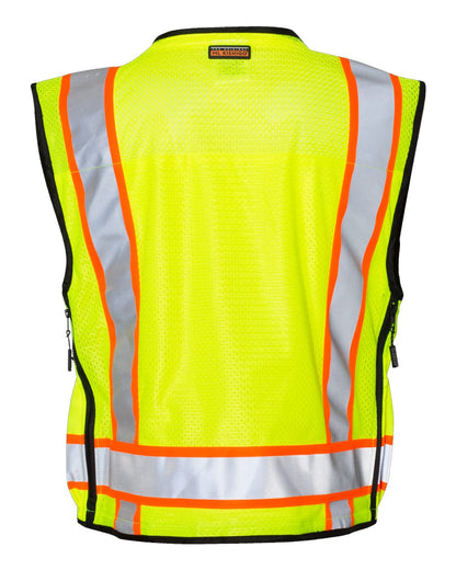 Kishigo Unisex Professional Surveyors Vest S5000-5001 #color_Lime