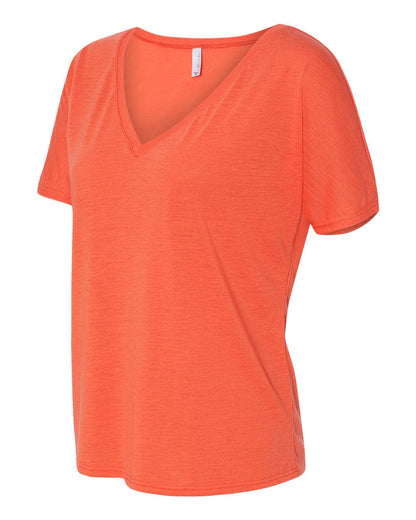 BELLA + CANVAS Women’s Slouchy V-Neck Tee 8815 #color_Coral