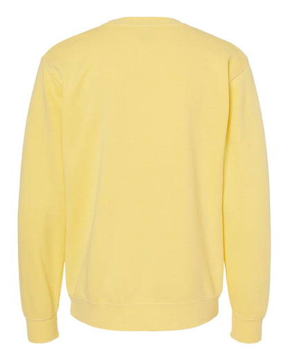 Independent Trading Co. Midweight Pigment-Dyed Crewneck Sweatshirt PRM3500 #color_Pigment Yellow