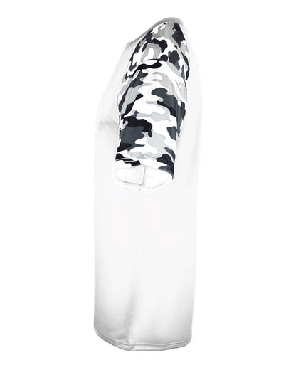 Badger Camo Sport T-Shirt 4141 #color_White/ White Camo