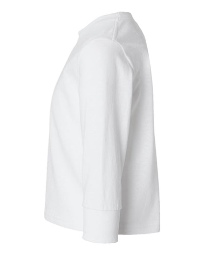 Rabbit Skins Toddler Cotton Jersey Long Sleeve Tee 3311 #color_White