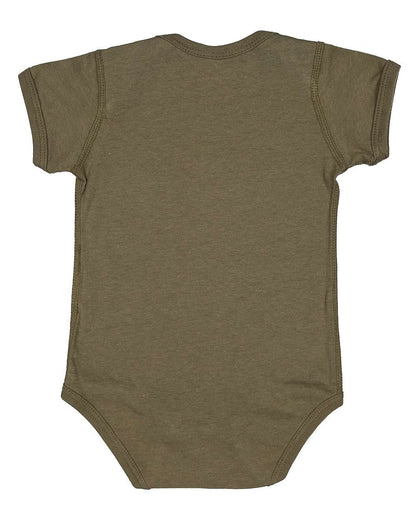 Rabbit Skins Infant Fine Jersey Bodysuit 4424 #color_Military Green