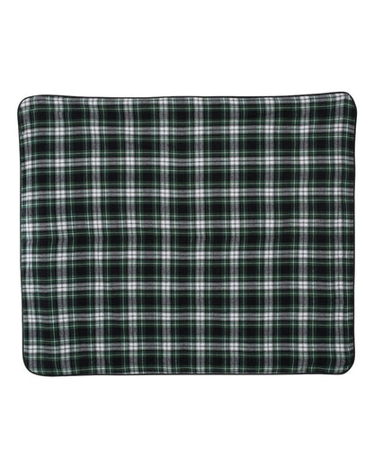 Boxercraft Flannel Blanket FB250 #color_Green/ White/ Black