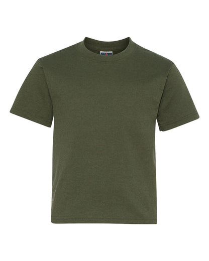JERZEES Youth Dri-Power® 50/50 T-Shirt 29BR #color_Military Green