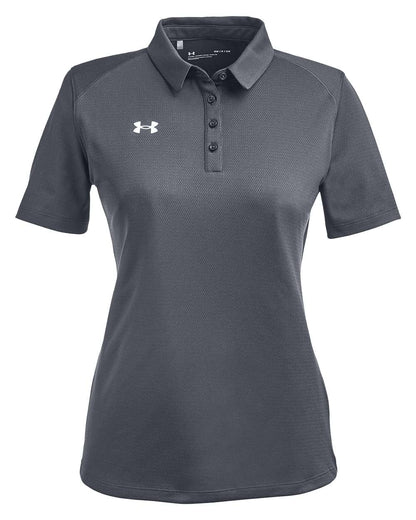 Under Armour Women's Tech™ Polo 1370431 #color_CS Grey Light Heather/ White