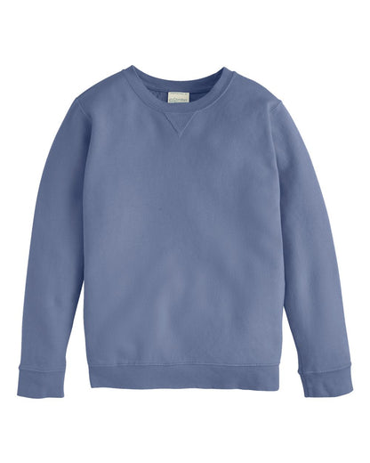 ComfortWash by Hanes Garment-Dyed Youth Crewneck Sweatshirt GDH475 #color_Saltwater