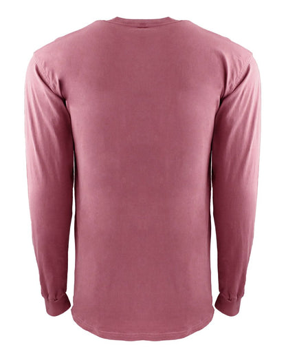 Next Level Unisex Inspired Dye Long Sleeve Pocket T-Shirt 7451 #color_Smoked Paprika