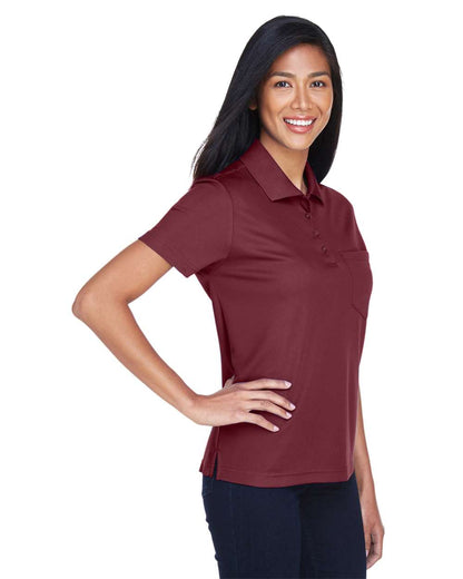 CORE365 Women's Origin Performance Piqué Polo with Pocket 78181P #colormdl_Burgundy