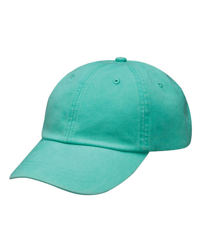 Adams Headwear Optimum Pigment-Dyed Dad Hat LP101 #color_Seafoam