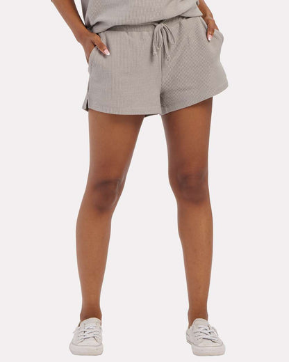 Boxercraft Women's Ribbed Knit Shorts BW6506 #colormdl_Oxford