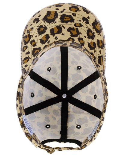 Infinity Her Women's Garment-Washed Fashion Print Cap HATTIE #color_Leopard