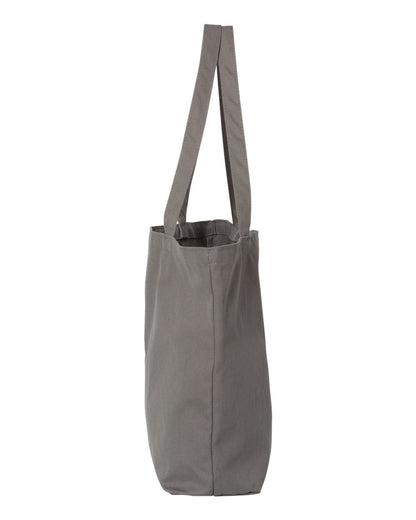 Liberty Bags Seaside Pigment-Dyed Large Tote 8507 #color_Grey