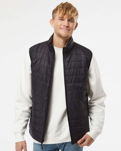 Independent Trading Co. Men's Puffer Vest EXP120PFV #colormdl_Black
