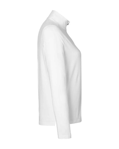 Devon & Jones Women's Raleigh Stretch Quarter-Zip Pullover DG425W #color_White