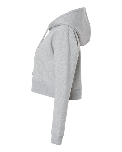 Boxercraft Women's Cropped Fleece Hooded Sweatshirt BW5404 #color_Oxford Heather