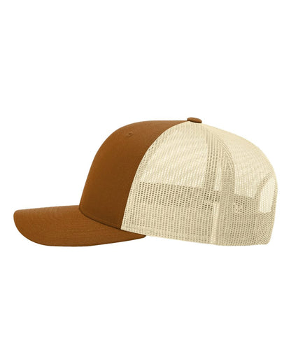 Richardson Low Pro Trucker Cap 115 #color_Carmel/ Birch